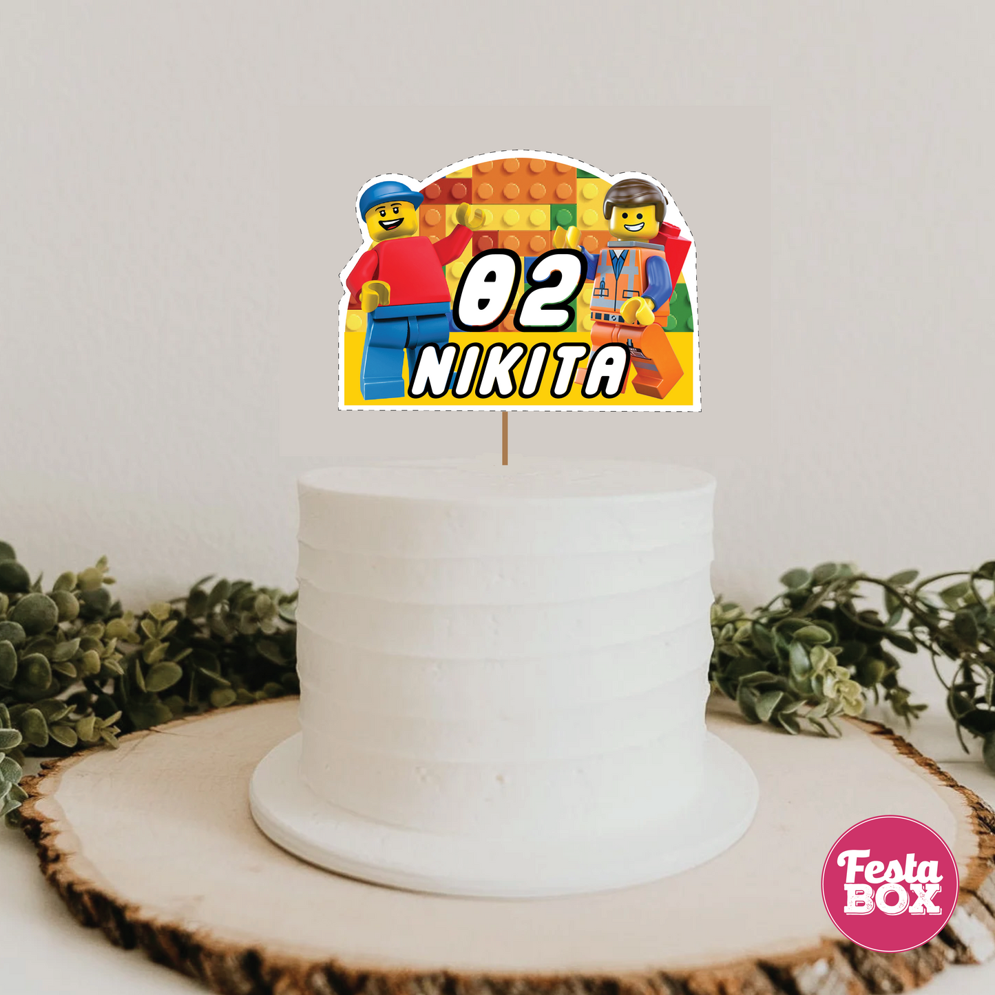 cake topper - lego theme