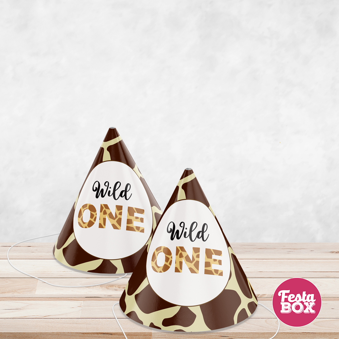 Birthday Celebration Caps - Jungle Safari Theme (Set of 6) - Option 3