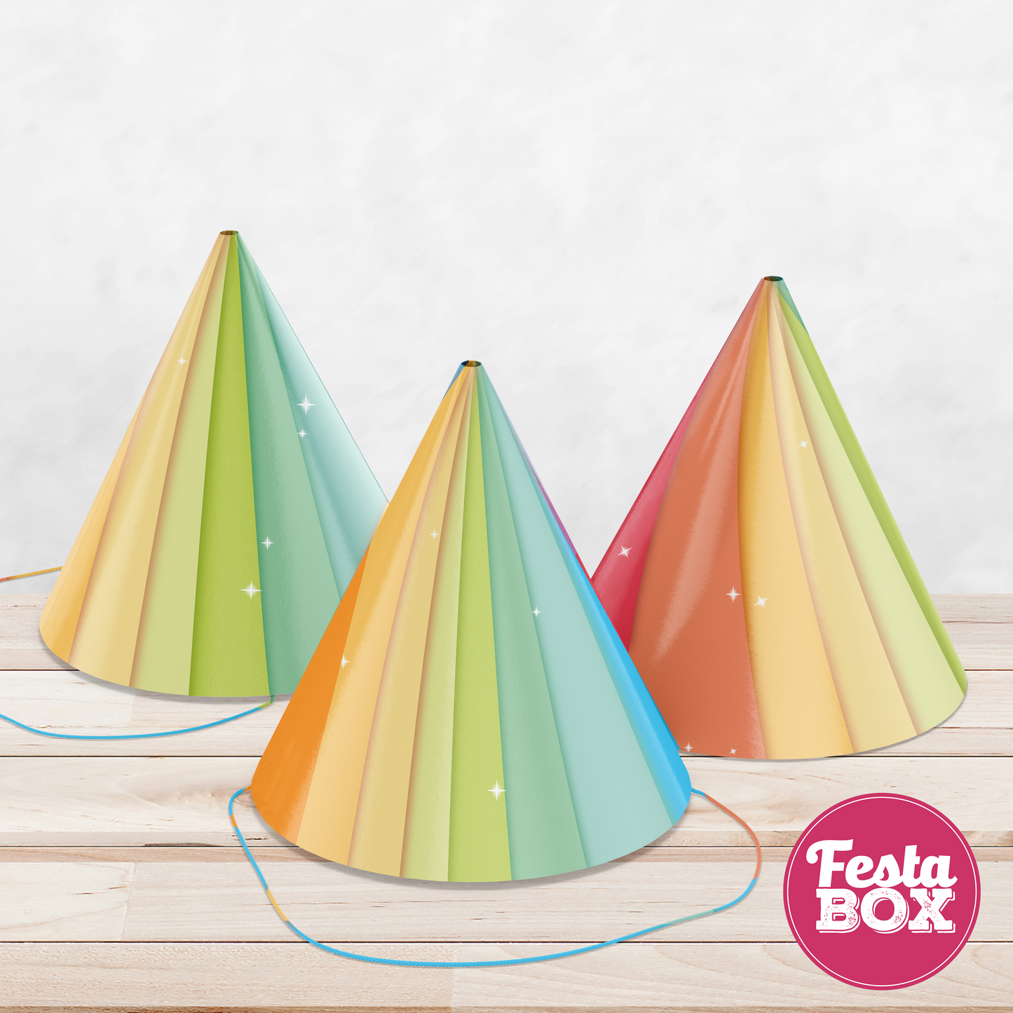 Birthday Party Caps - Cocomelon Theme (Set of 6) - Option 2