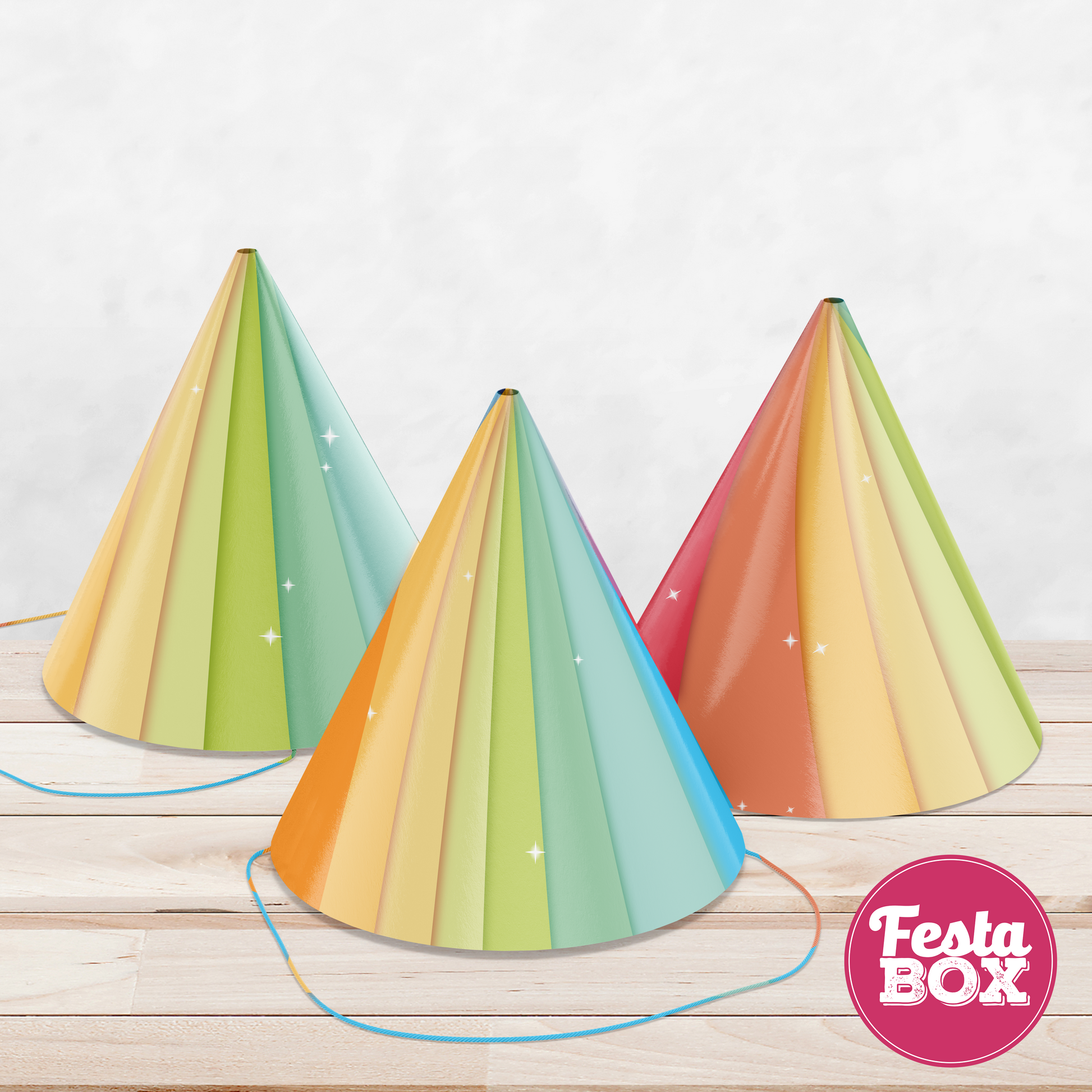 Birthday Party Caps - Cocomelon Theme (Set of 6) - Option 2