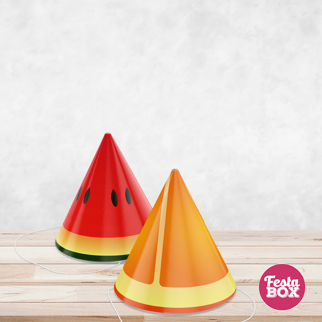 Birthday Celebration Caps - Fruit Theme (Set of 6) - Assorted