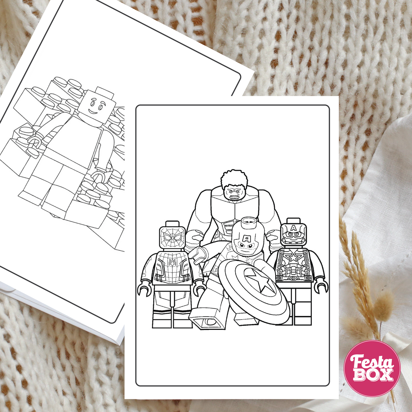 Colouring Sheet - Lego Theme