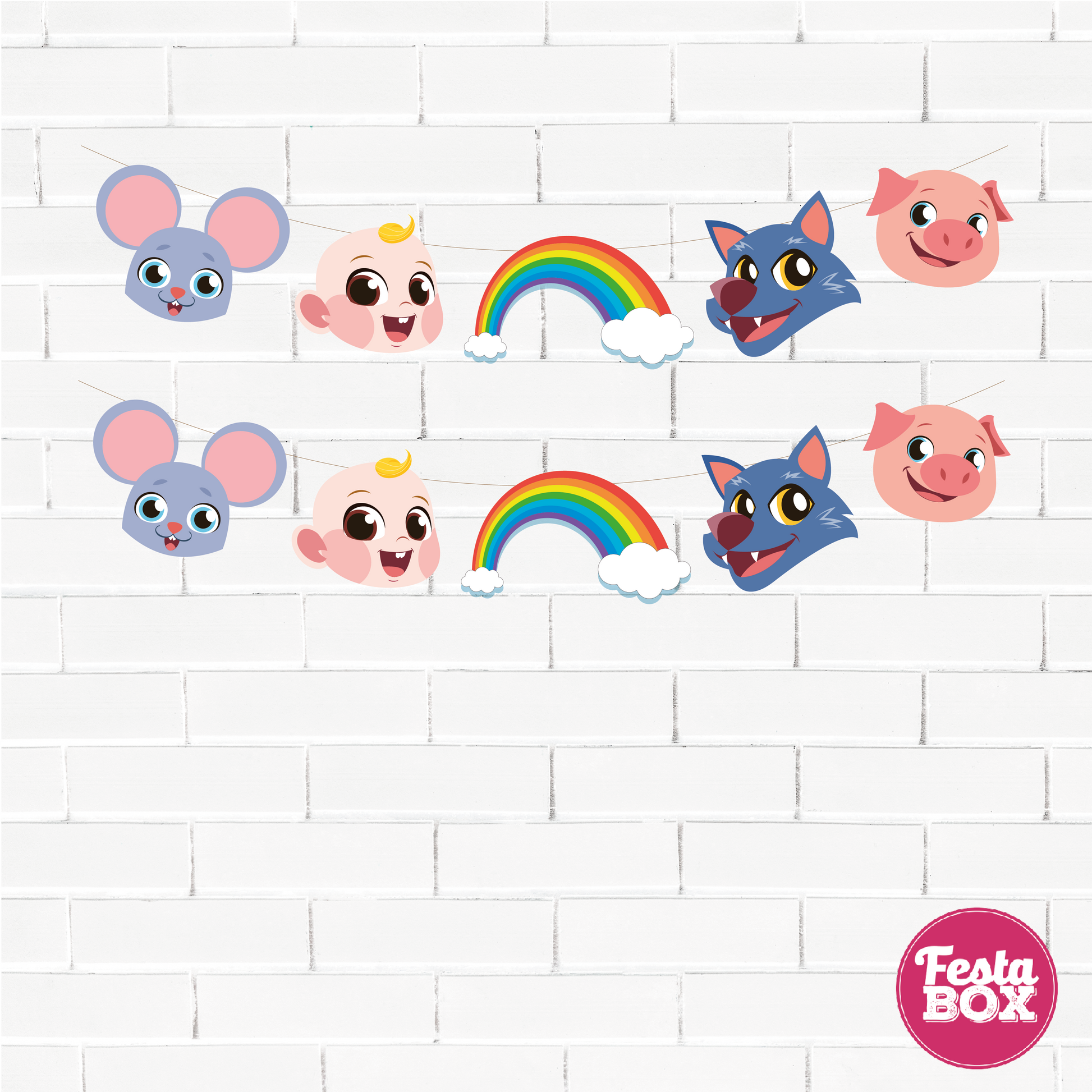 Background Banner for Birthday Party - Cocomelon Theme by Festabox - Option 2