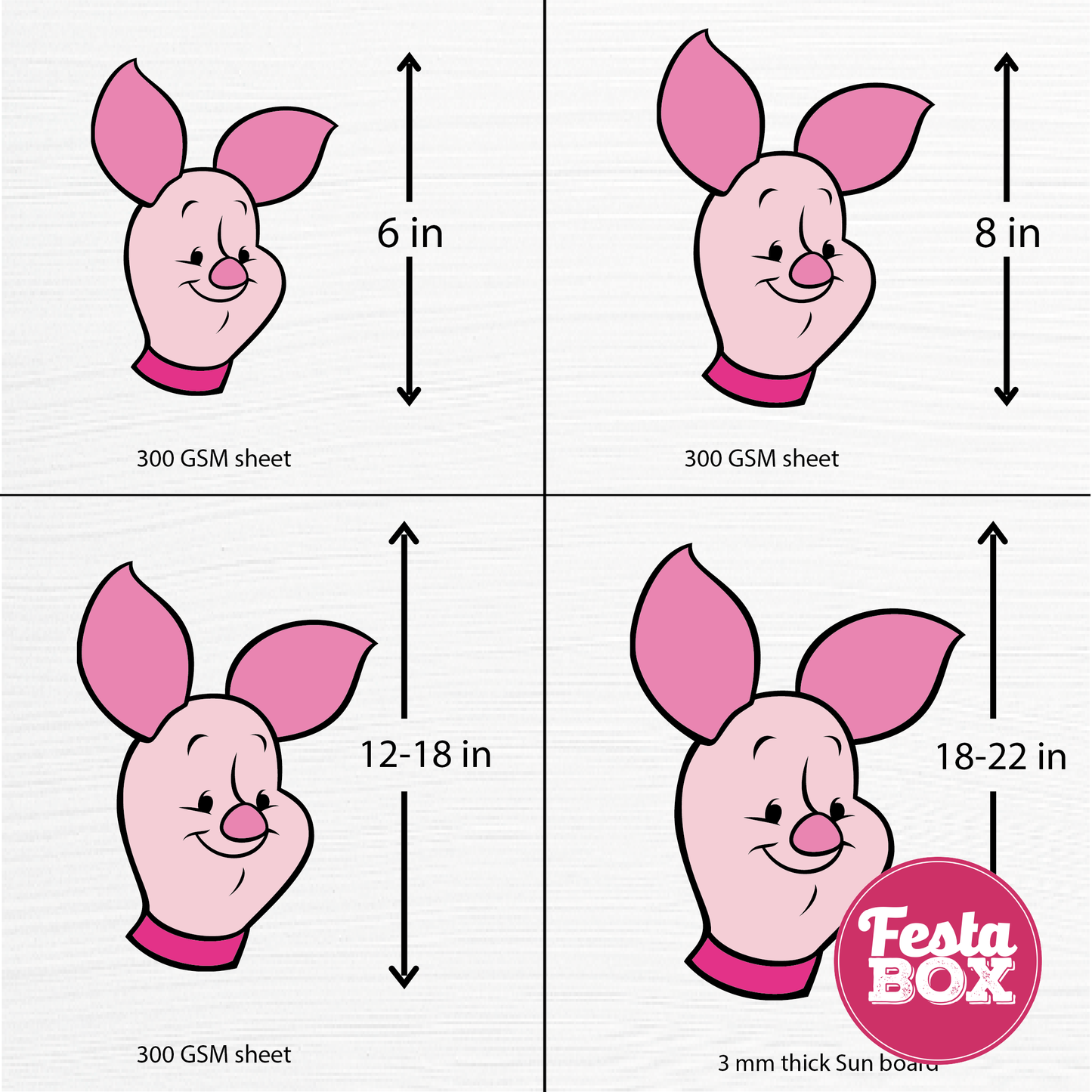 Birthday party cutouts - Winnie The Pooh Theme