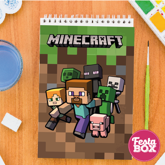 Drawing Book - Return Gifts for Birthday Party - Minecraft Theme