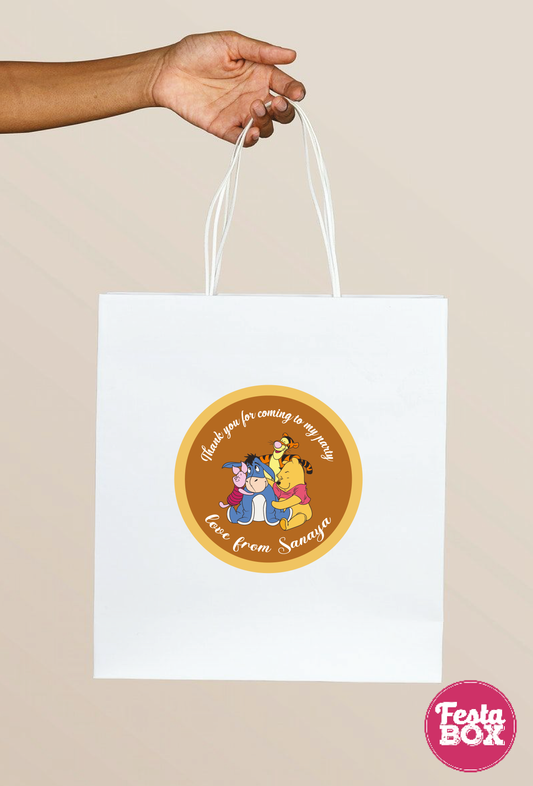 Return Gift Bags for Birthday Party - Winnie the Pooh Theme - Option 1