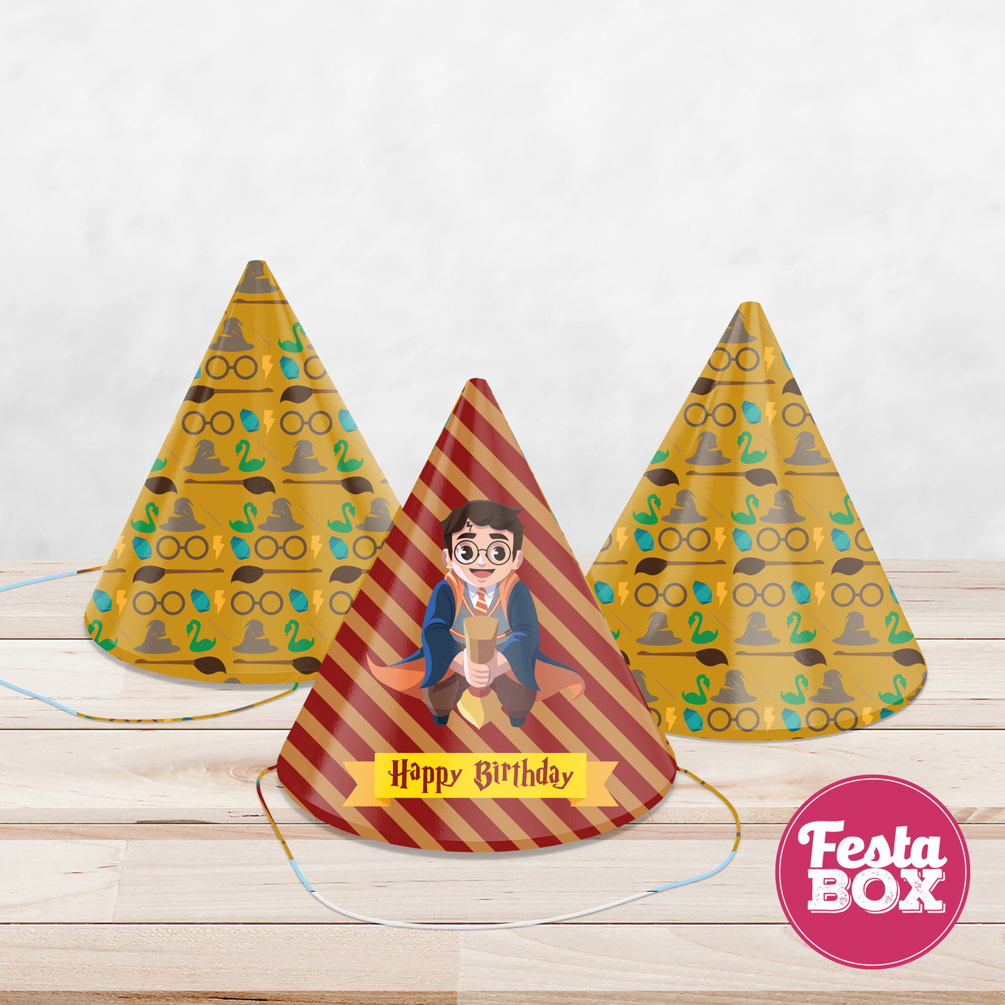 Birthday Celebration Caps -Harry Potter Theme (Set of 6) - Assorted