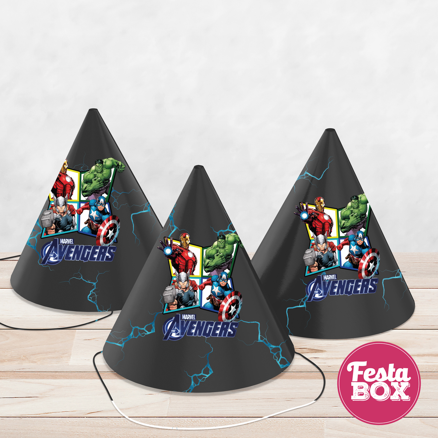 Birthday Celebration Caps - Avengers Theme - Option 1