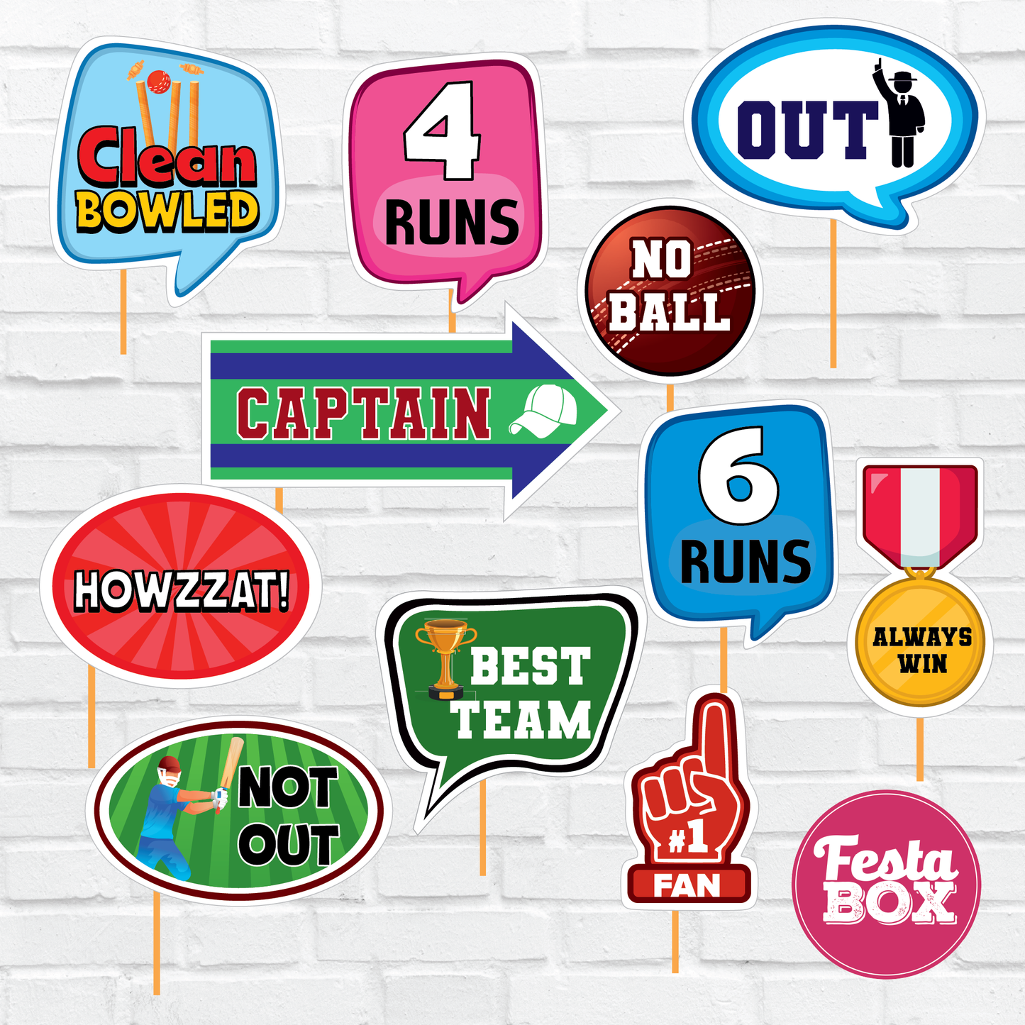 Gift Tags for Birthday Party Decoration - Cricket theme - Option 1