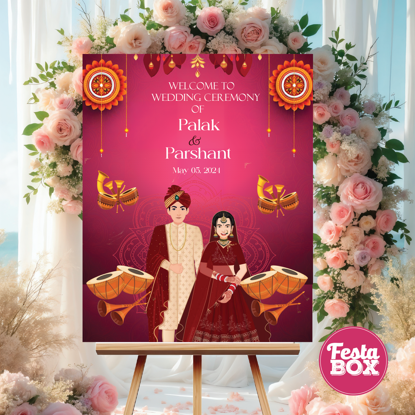 Wedding welcome board design 2