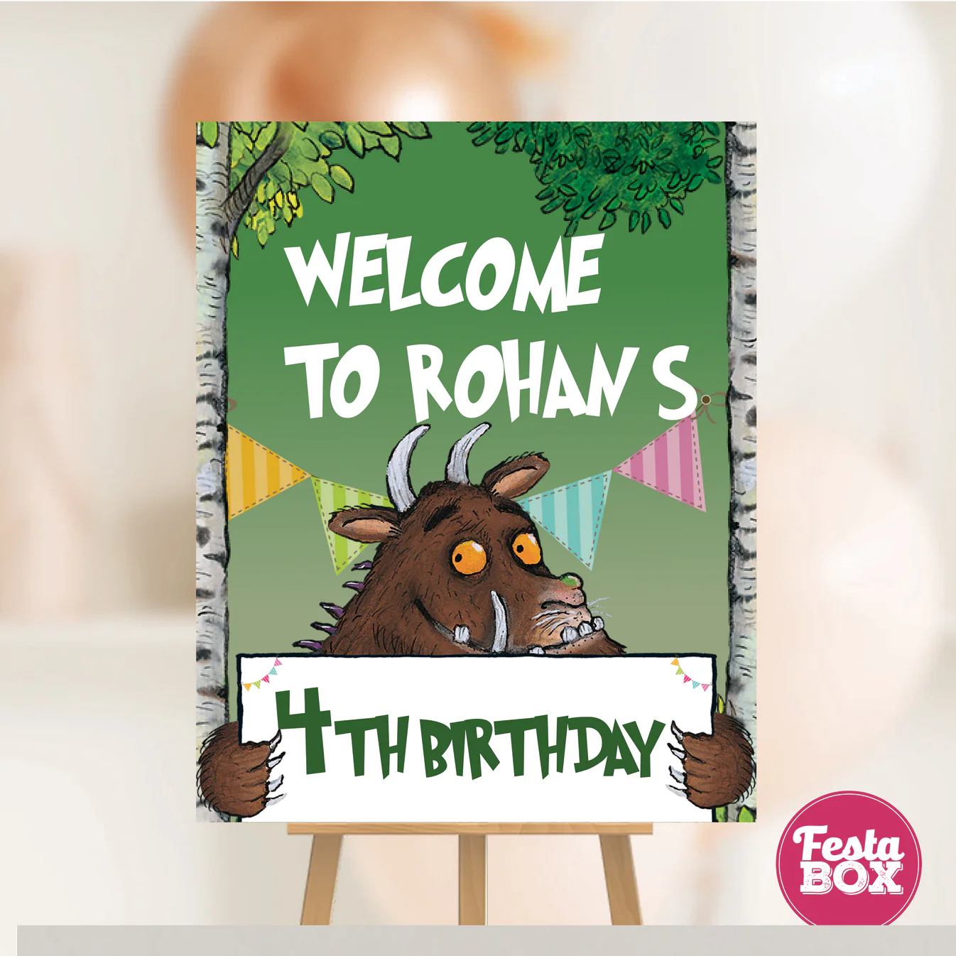 Birthday Party Box - Gruffalo Theme