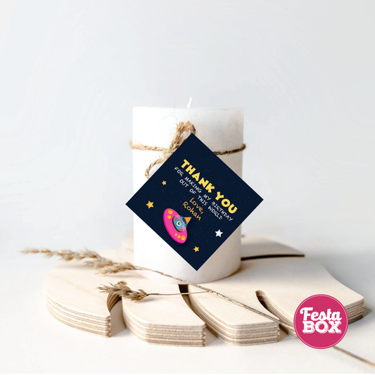 Gift Tags under the Space Theme by Festabox for Birthday Party Decorations