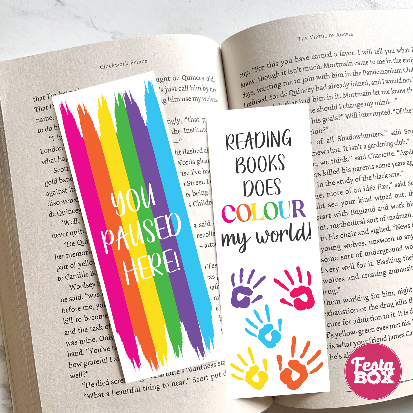 Bookmarks for Baby Shower – Arts Theme by Festabox (Set of 6)