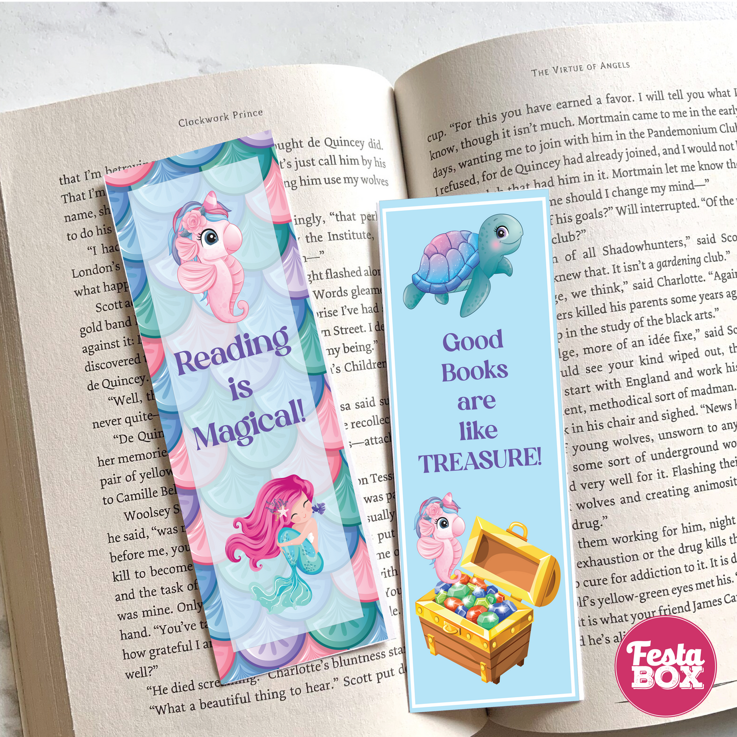 Bookmark – Mermaid Birthday Party Theme (Set of 6)