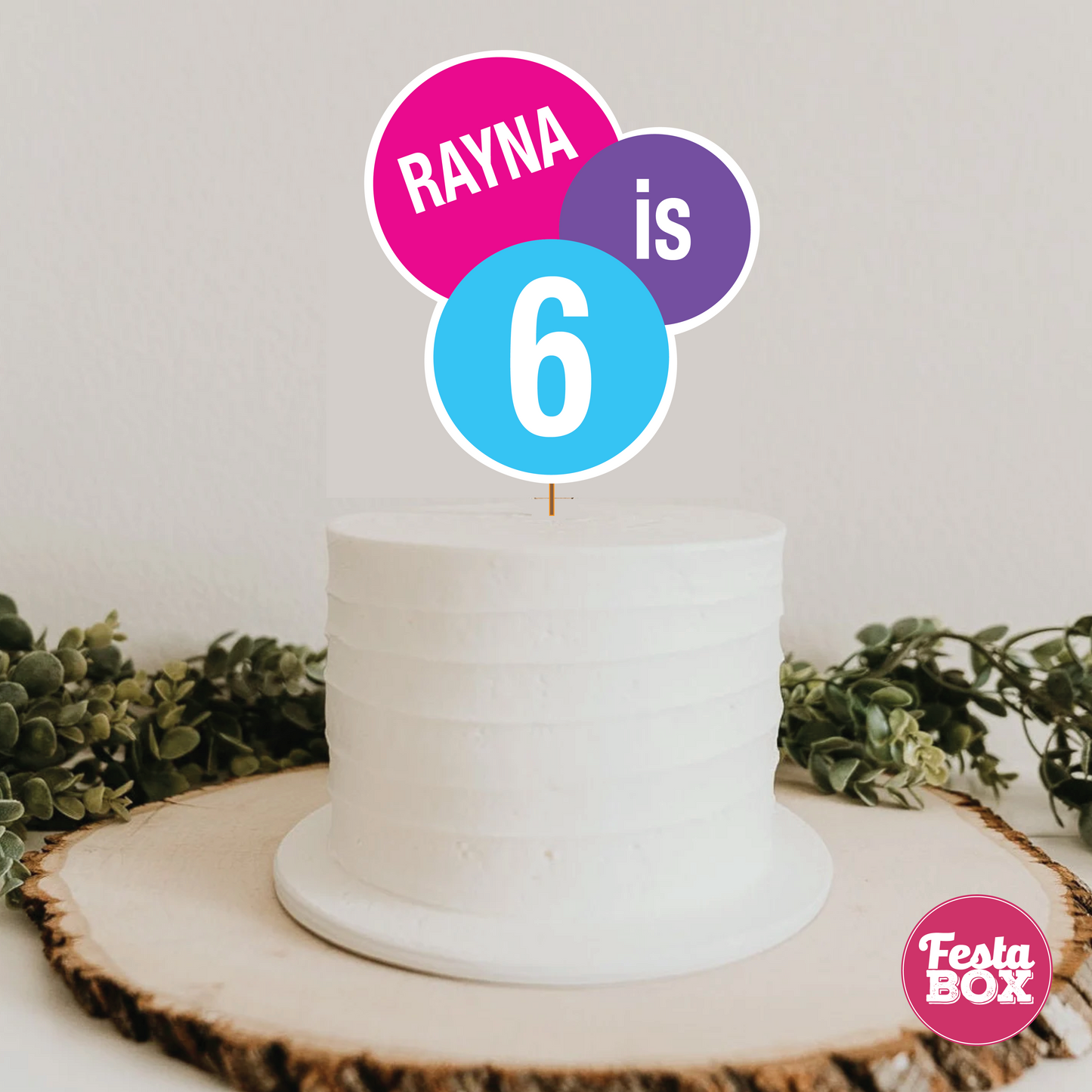 Cake Topper for Baby Shower - Arts Theme by Festabox