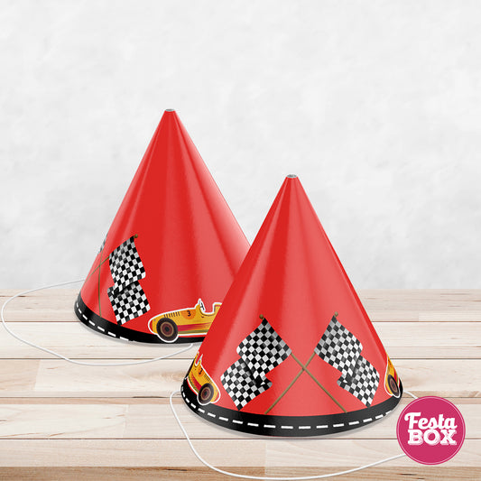 Birthday Celebration Caps - Race Car Theme (Set of 6) - Option 1