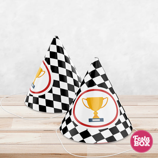 Birthday Celebration Caps - Race Car Theme (Set of 6) - Option 2