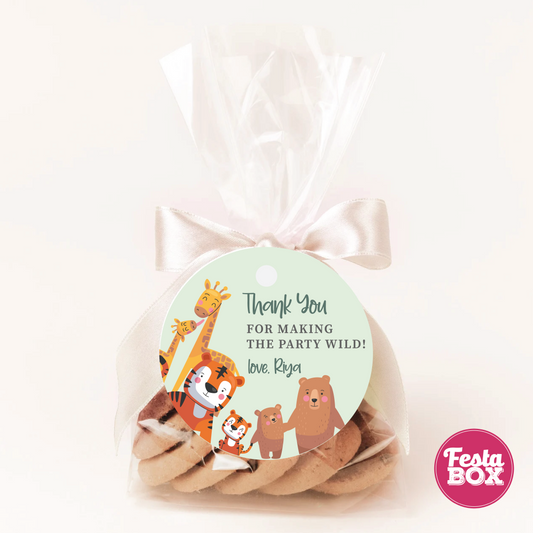 Gift Tags for Baby Shower under the Jungle Safari Theme by Festabox