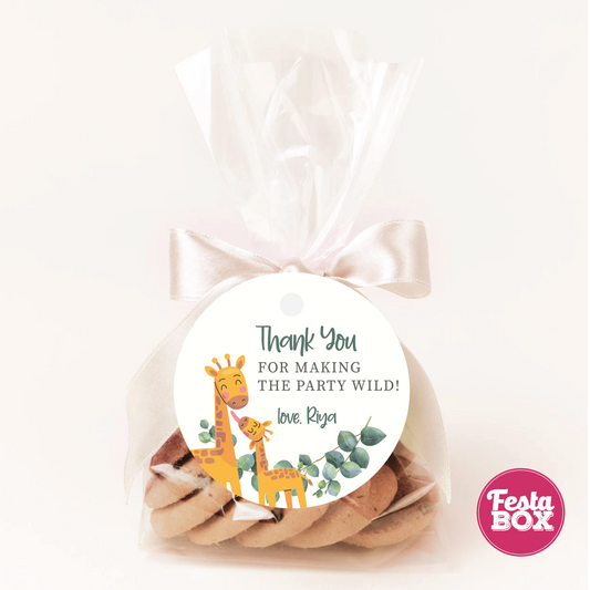 Gift Tags for Baby Shower under the Jungle Safari Theme by Festabox