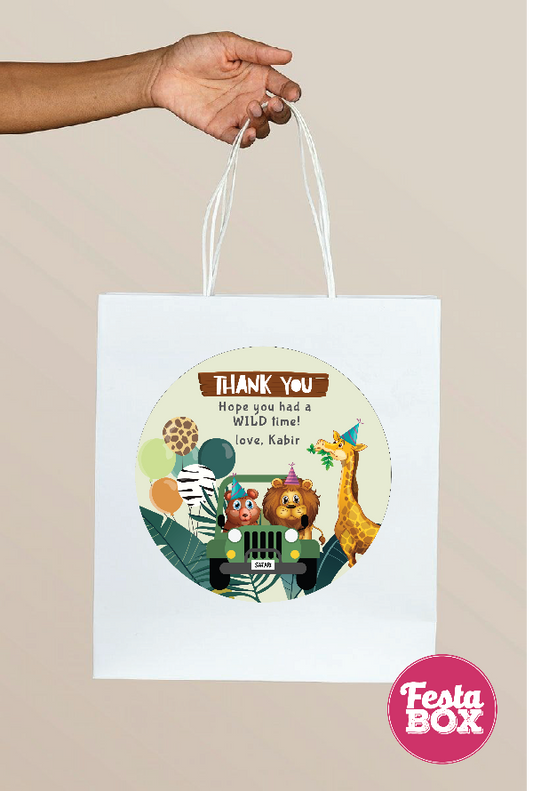 Return Gift Bags under Jungle Safari Birthday Party Theme Collection by Festabox