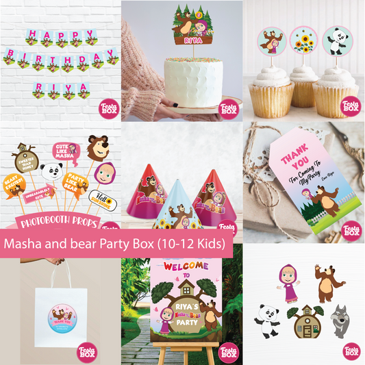 Birthday Party Box - Masha and bear Theme