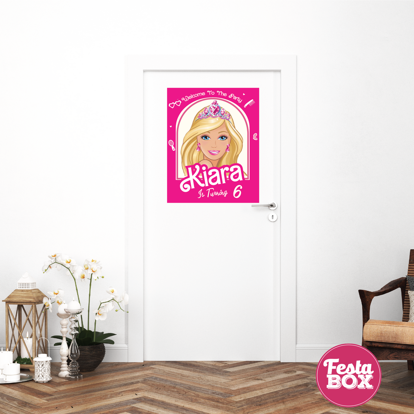 Welcome Sign for Birthday Party Decoration - Barbie Theme