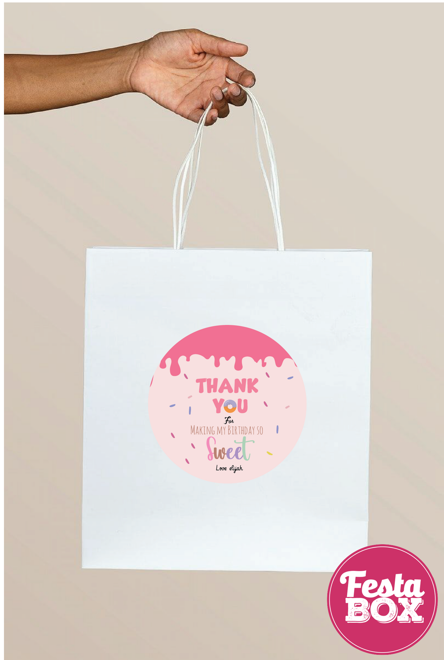 Return Gift Bags for Birthday Party - Candyland Theme - Option 2