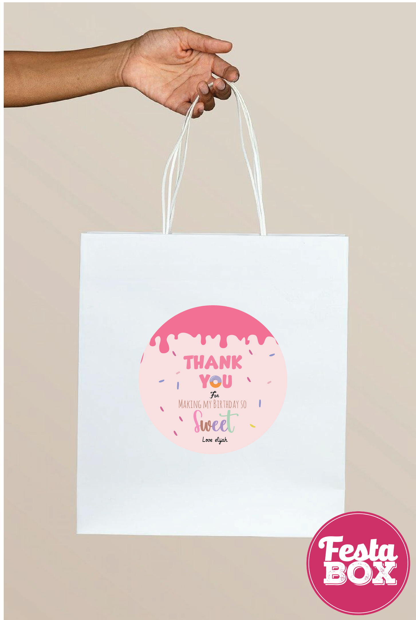 Return Gift Bags for Birthday Party - Candyland Theme - Option 2