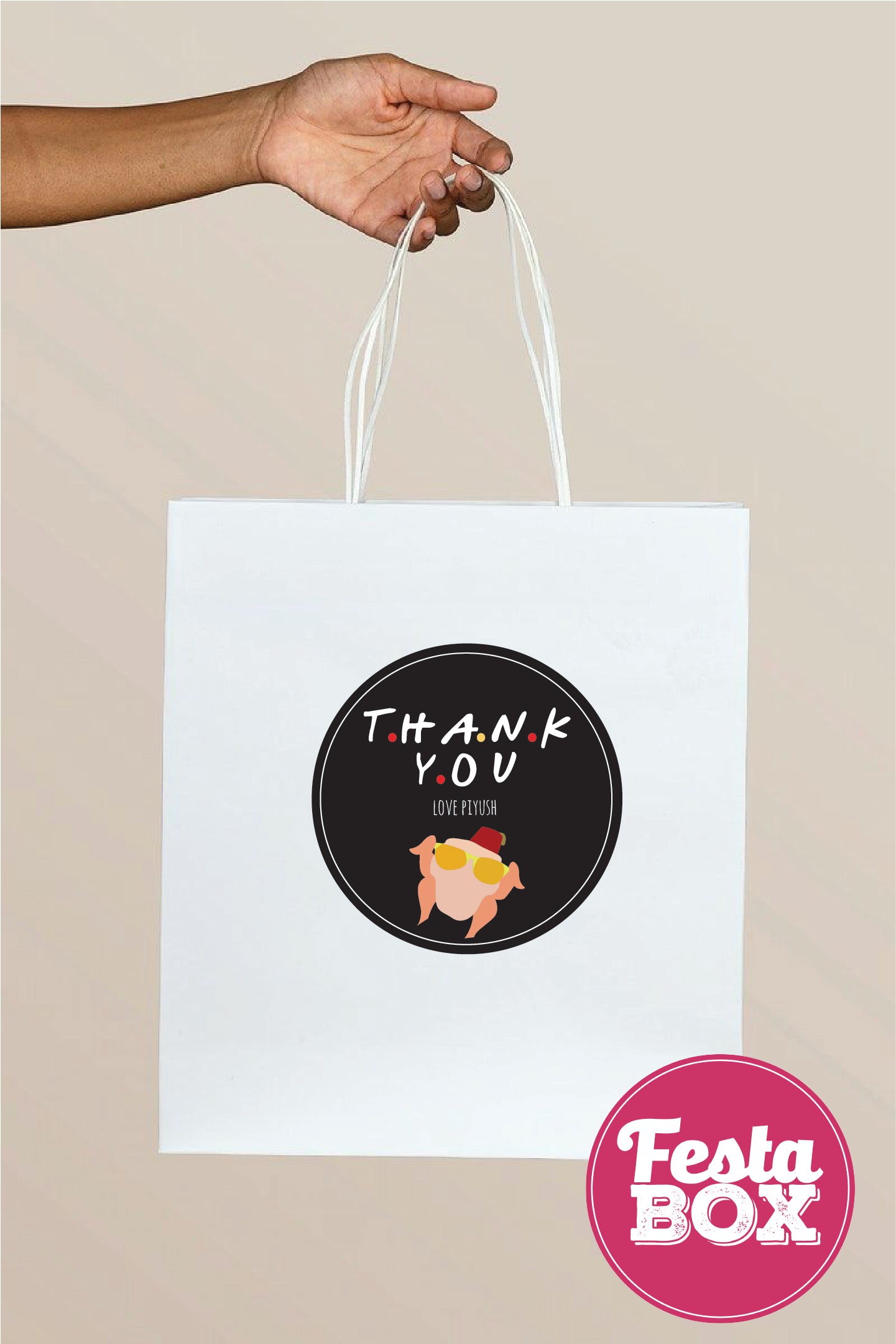 Return Gift Bags for Birthday Party - Friends Theme - Option 1