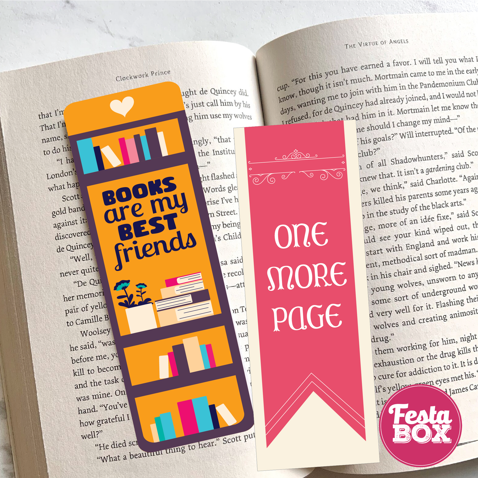 Bookmark – Book Birthday Party Theme (Set of 6 pairs)