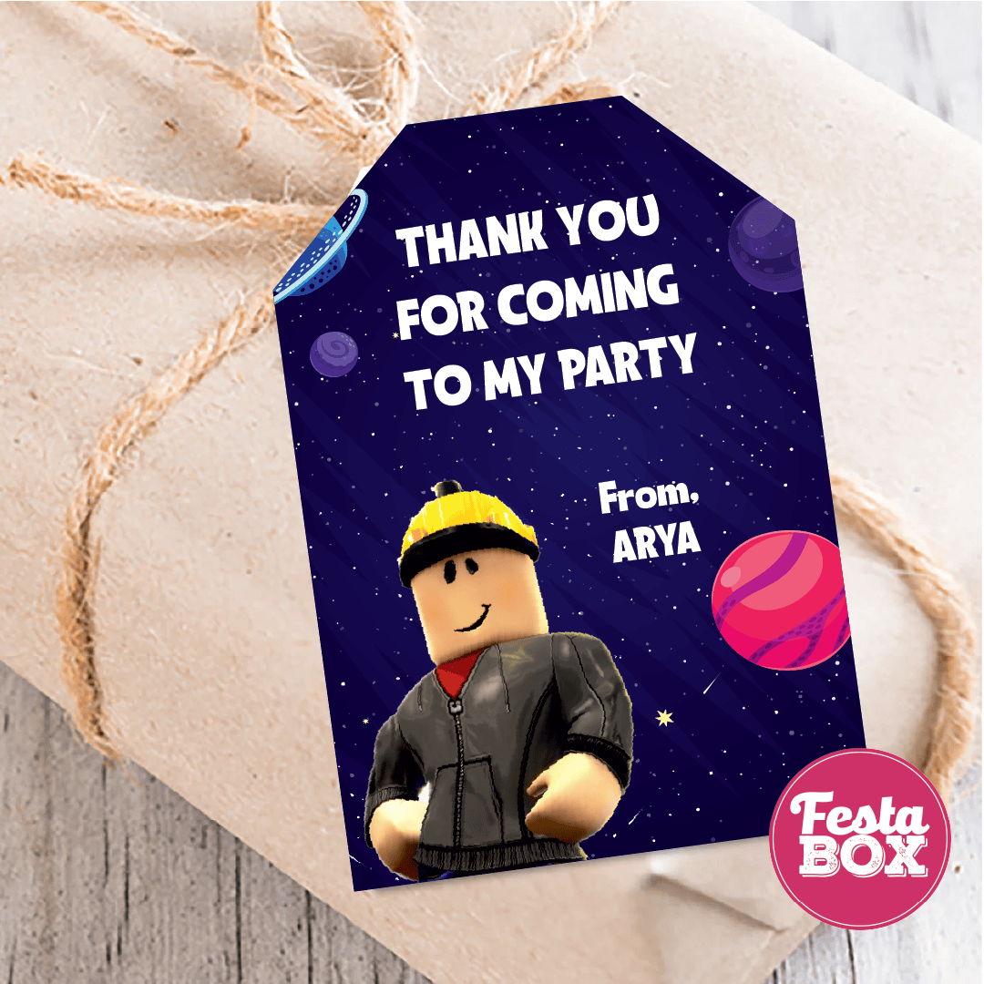 Gift Tags for Birthday Party Decoration - Roblox Theme - Option 1