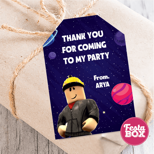 Gift Tags for Birthday Party Decoration - Roblox Theme - Option 1