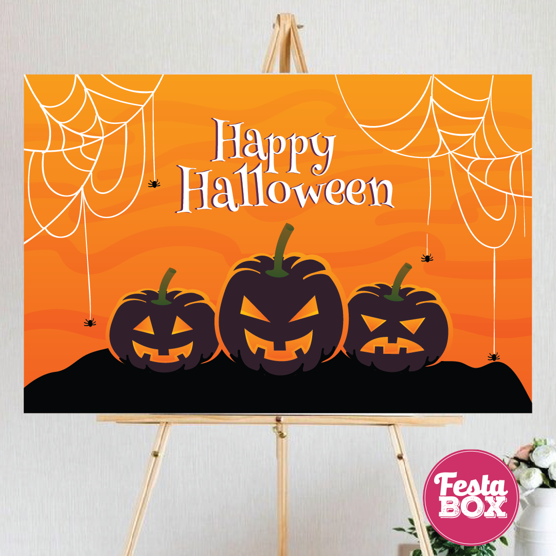 Welcome Sign for Halloween Party - Halloween Theme by Festabox - option 2