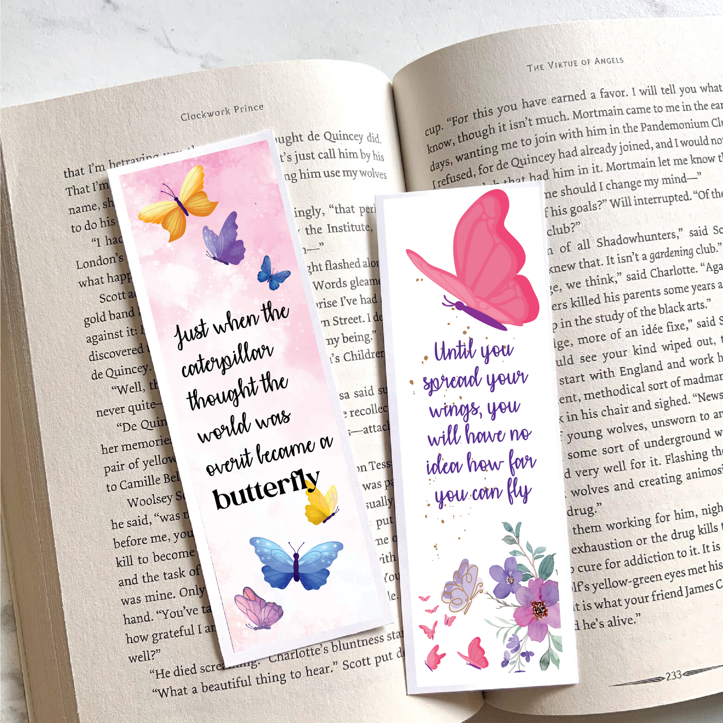 Bookmark – Butterfly Birthday Party Theme (Set of 6 pairs)