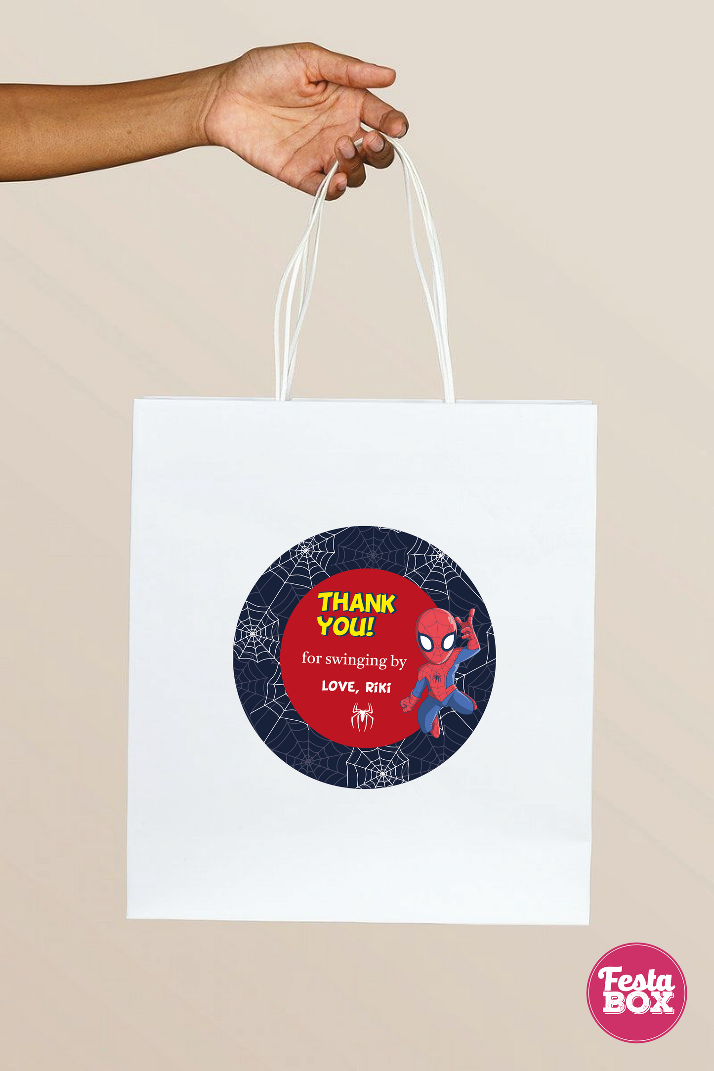 Return Gift Bags for Birthday Party - Spiderman Theme - Option 1