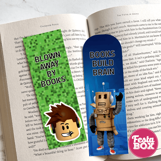 Return Gift Items for Birthday Party - Bookmarks - Roblox Theme