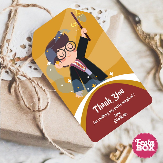 Gift Tags for Birthday Party Decoration - Harry Potter Theme (Set of 6) - Option 2