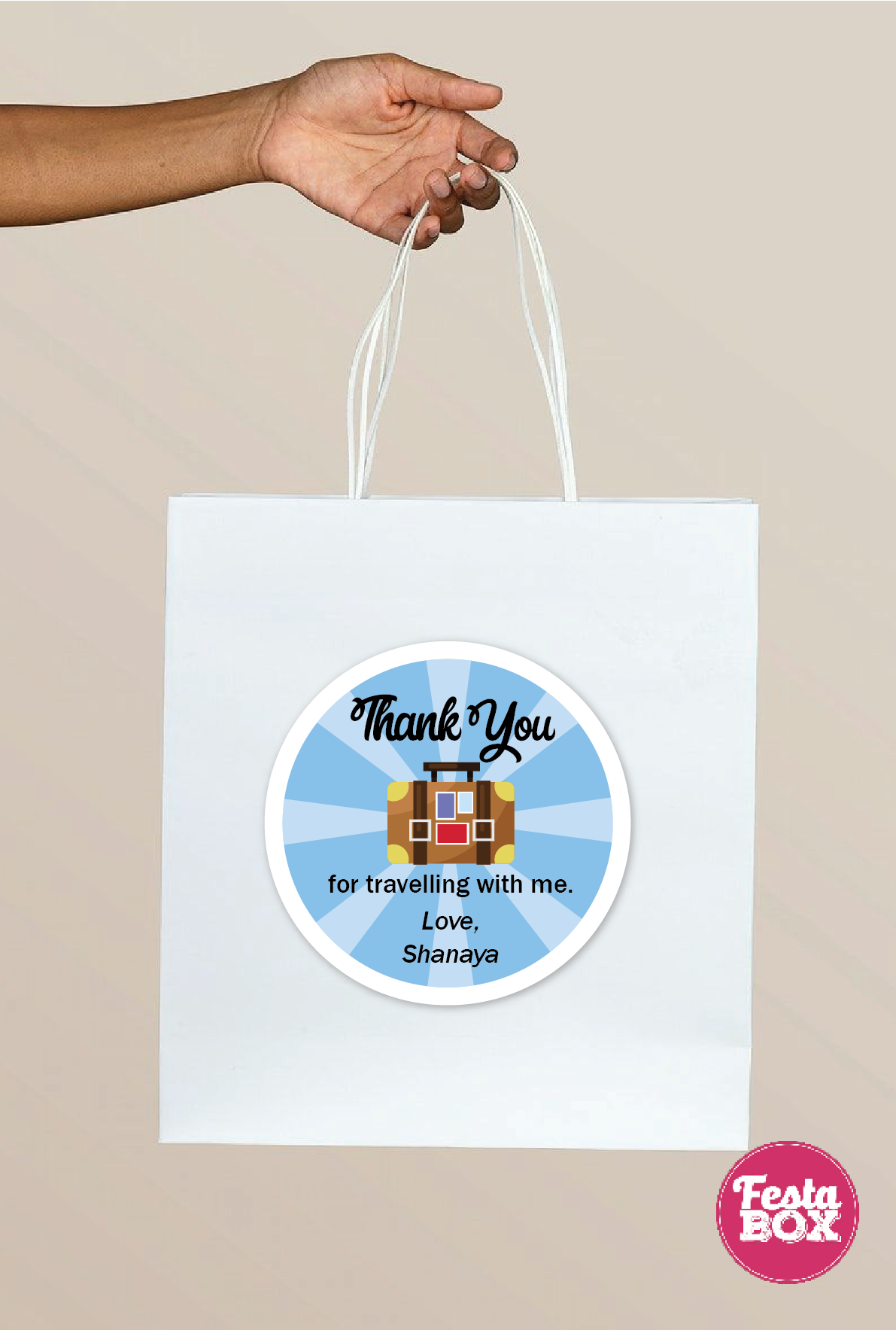 Return Gift Bags for Birthday Party - Travel  Theme - Option 1