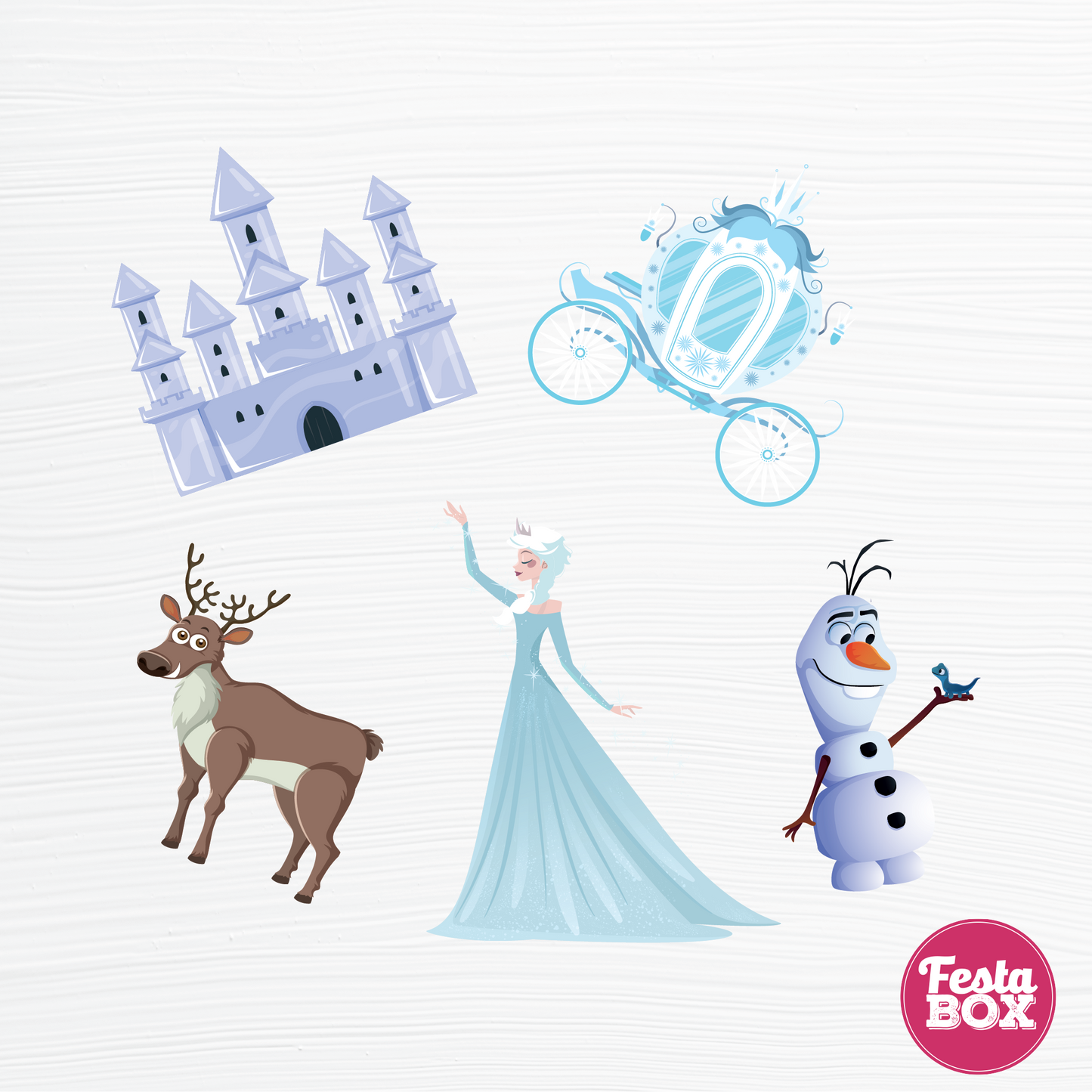 Birthday party cutouts - Frozen Theme