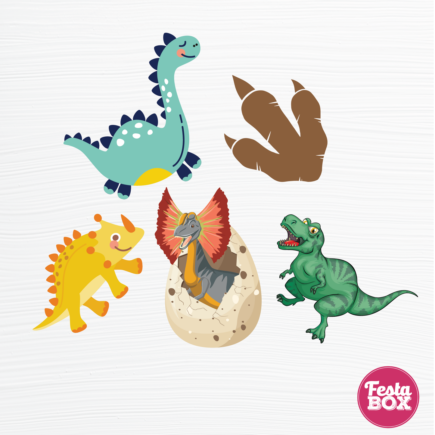 Birthday party cutouts -Dinosaur Theme