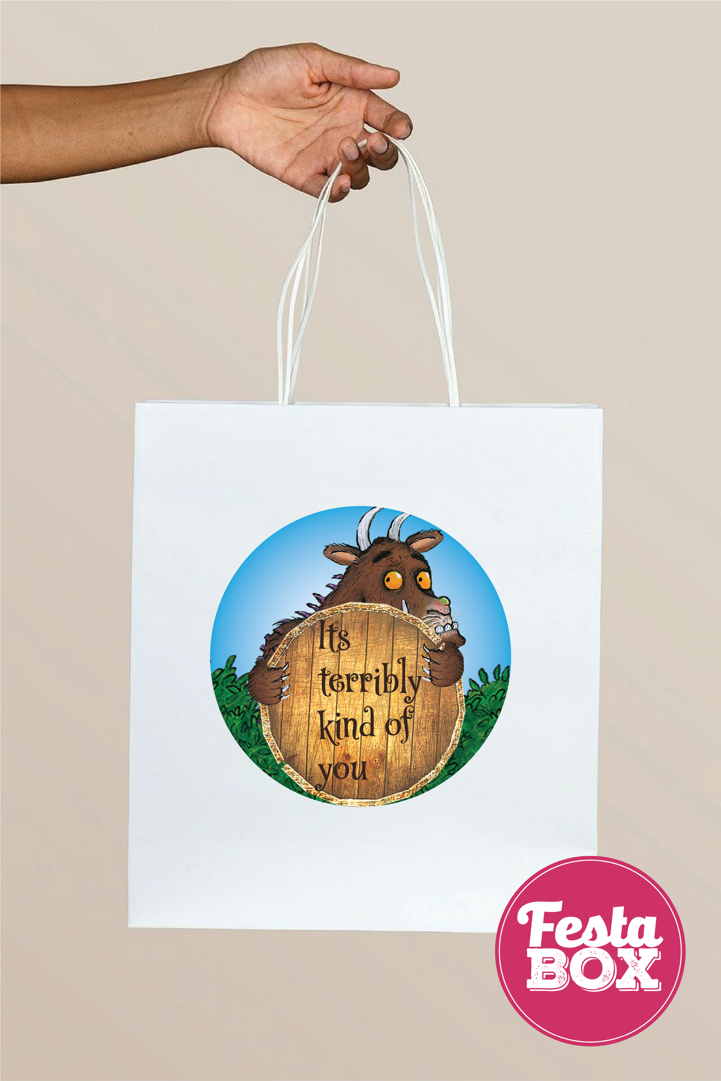 Return Gift Bags for Birthday Party - Gruffalo Theme - Option 1