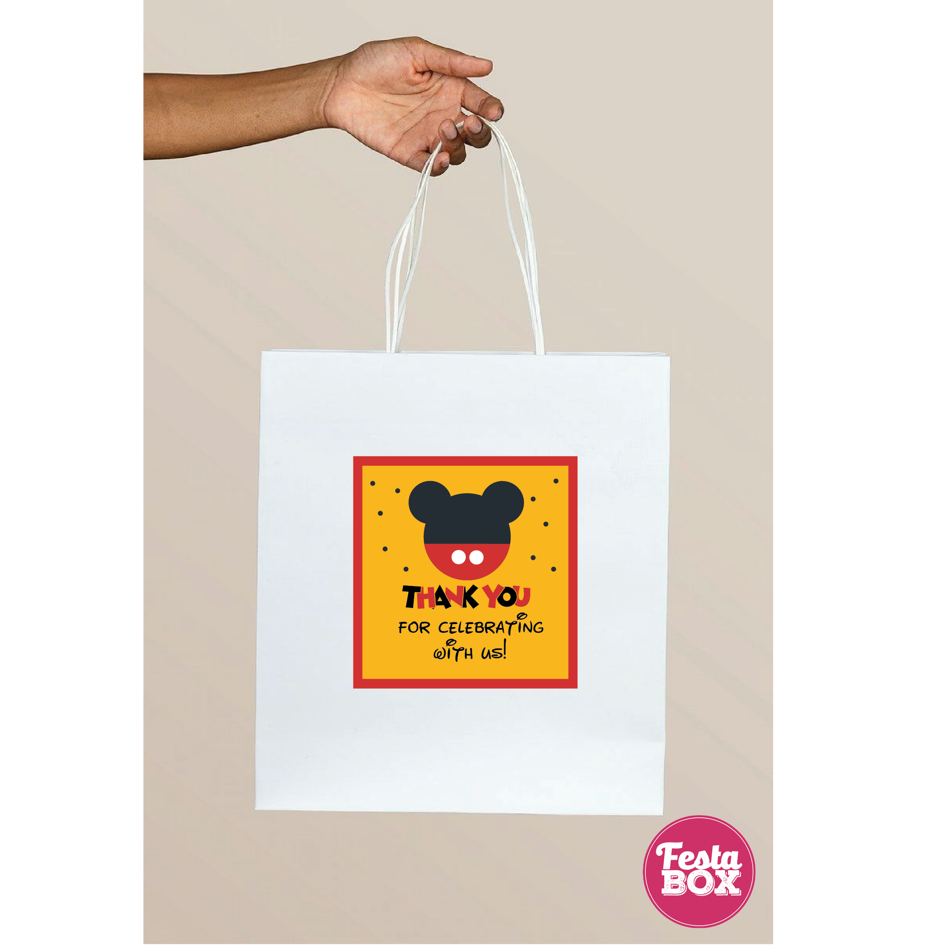 Return Gift Bags for Birthday Party - Mickey Mouse Theme - Option 2