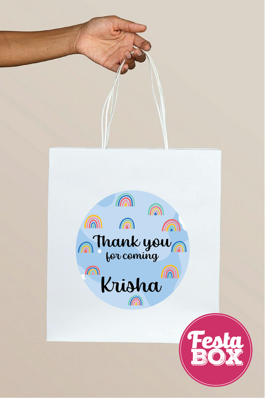 Return Gift Bags for Birthday Party - Rainbow Theme - Option 1