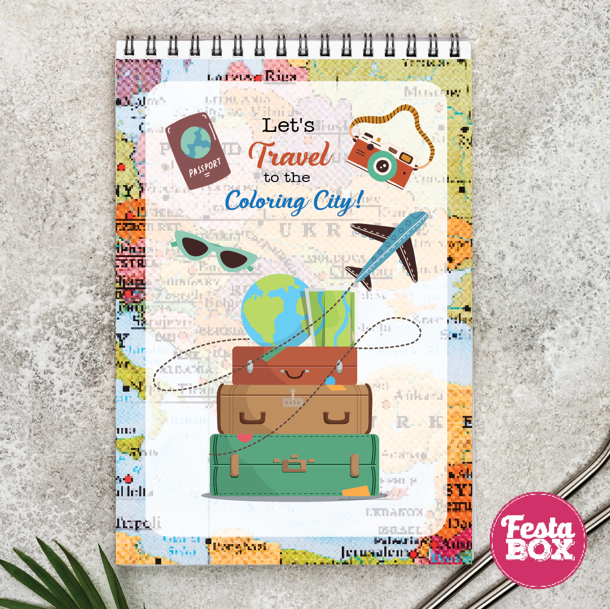 Return gifts - Drawing book - Travel  theme Birthday Party