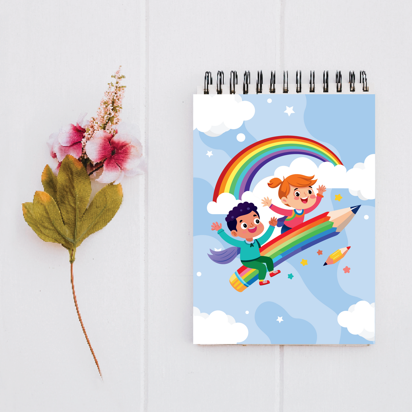 Return gifts - Drawing book - Rainbow theme Birthday Party