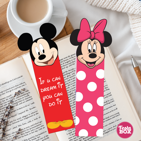 Bookmark – Mickey Mouse Birthday Party Theme (Set of 6 pairs)