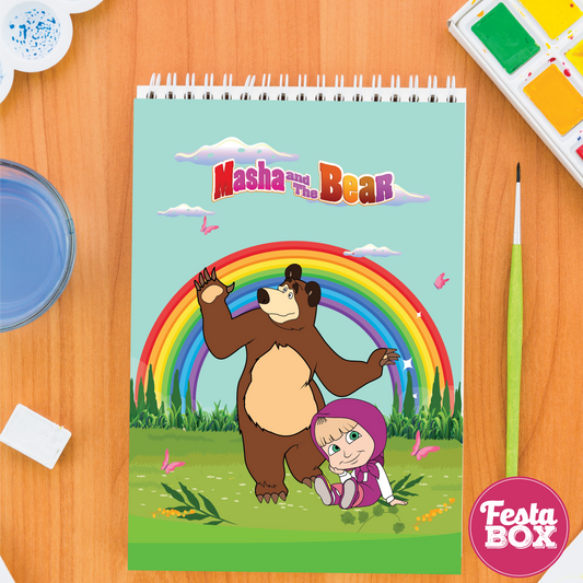 Return gifts - Drawing book - Masha and Bear theme Birthday Party