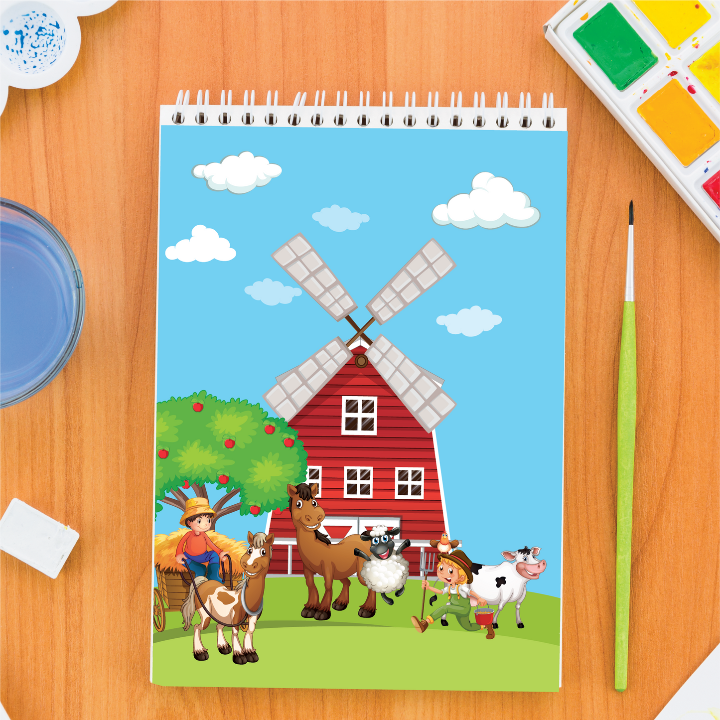 Sketch Book - Return Gifts for Birthday Party - Farm Animals Theme