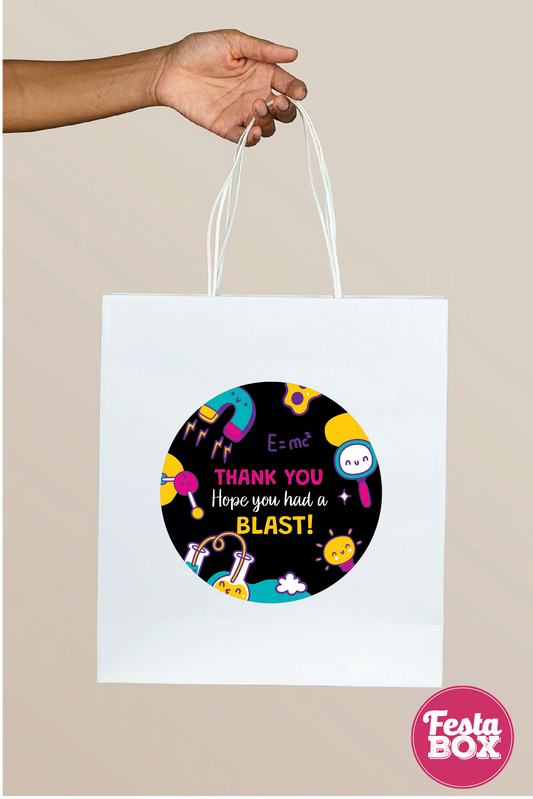 Return Gift Bags for Birthday Party - Science Theme - Option 1