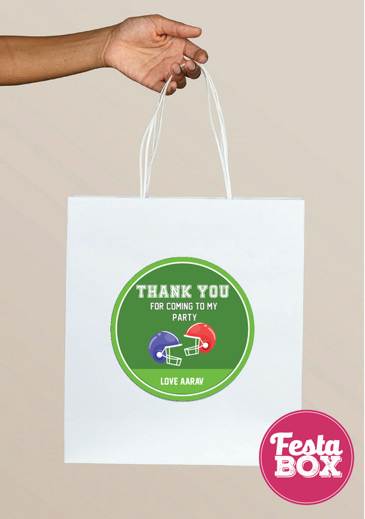 Return Gift Bags for Birthday Party - Football Theme - Option 1